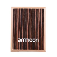 ammoon cajon drum travel box drum cajon flat hand drum percussion instrument with adjustable strings carrying bag