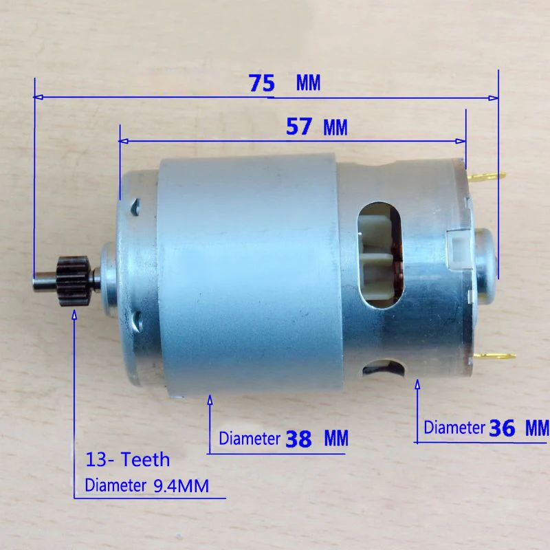 Запасная деталь для электродрели с 13 зубьями постоянного тока (10 8) двигателя 12