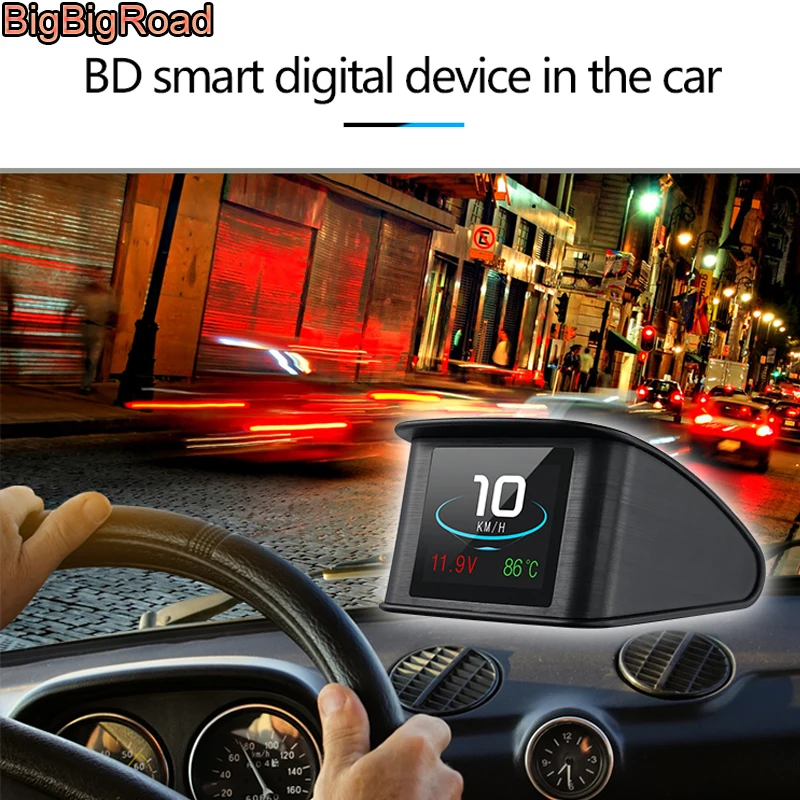 BigBigRoad автомобильный Hud OBD2 лобовое стекло проектор дисплей для Nissan Note Almera Teana Maxima