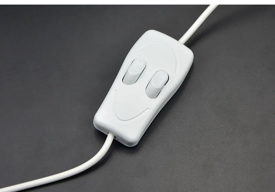 1 шт. USB светодиодный светильник с жесткой полоской DC 5 В 48 Светодиодный s с переключателем три цвета сменный для чтения книг лампа освещения