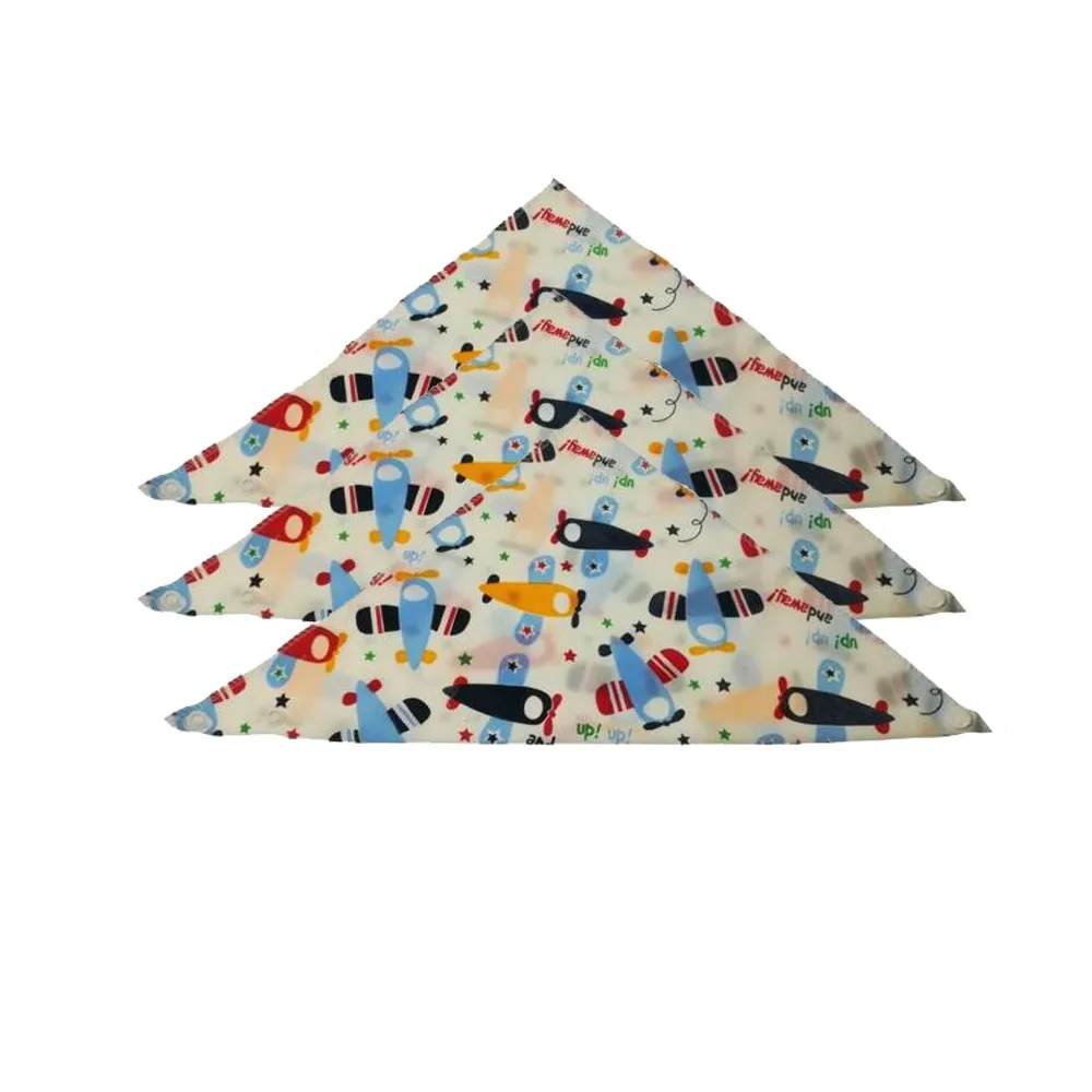 3PCS New Cute Baby Bibs Cartoon Printing Cotton Newborn Infant Girls And Boys Toddler Triangle Scarf Bandana dropshipping | Детская
