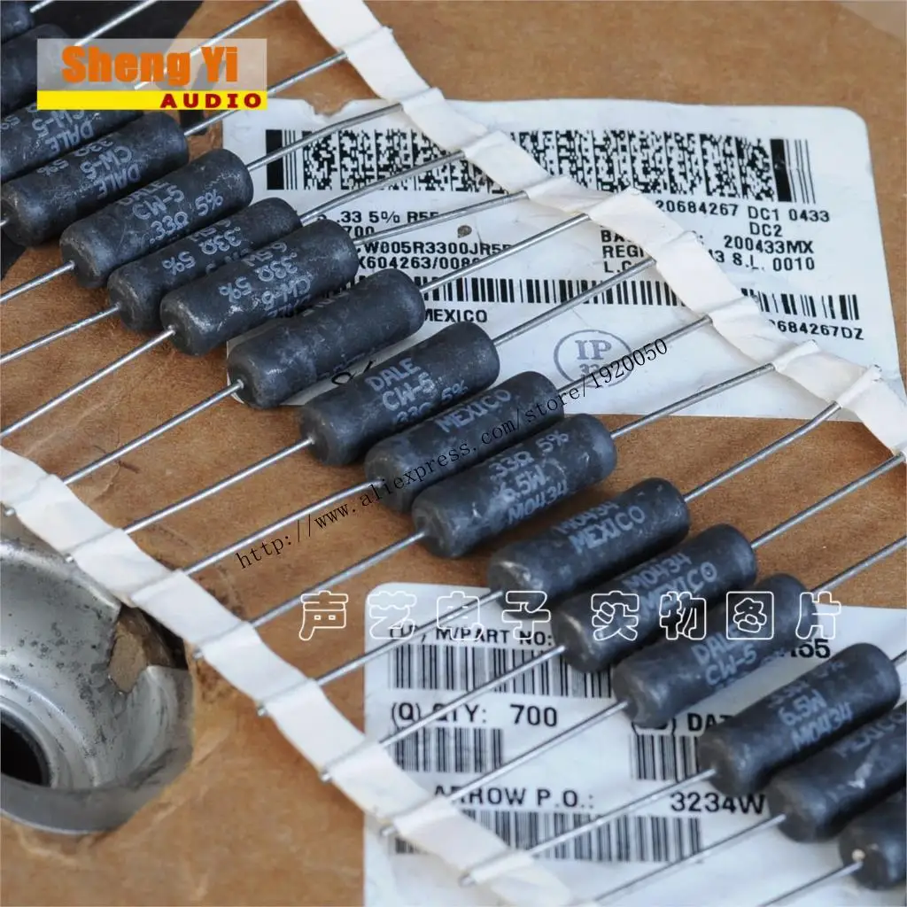 CW 5 6 W 0.33R DALE 0 33 евро Ом резисторы с проволочной обмоткой 5%|resistor chip|resistor priceresistor kit |