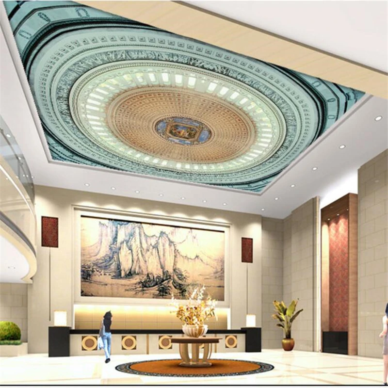 Обои на заказ wellyu 3d фотообои европейские обои рельефы ангел дева элегантные Zenith для потолка papel de parede|papel parede