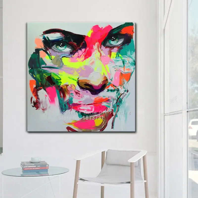 Francoise Nielly холст палитра для рисования нож для лица масляная живопись настенные картины для гостиной домашний декор caudros decoracion