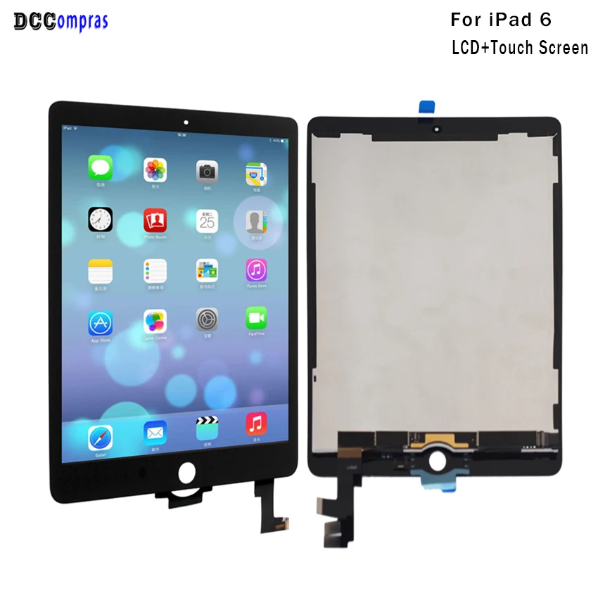 Для iPad 6 ЖК дисплей сенсорный экран дигитайзер панель сборка Замена для Air 2
