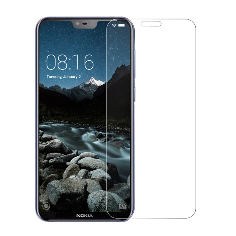 2.5D 0 26 мм 9H Премиум Закаленное стекло для Nokia 6 1 Plus (Nokia X6) 5 8 &quotЗащитная пленка