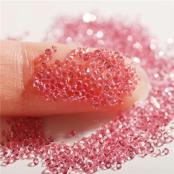 Light pink Купи 1 и получи 1 бесплатно 1,3 мм прозрачный усеяны искусственными драгоценными камнями; блестящие, дизайн ногтей украшение Стразы 1440 шт./упак. Микро Мини гравировальный станок для маникюра со стразами - Цвет: Light pink