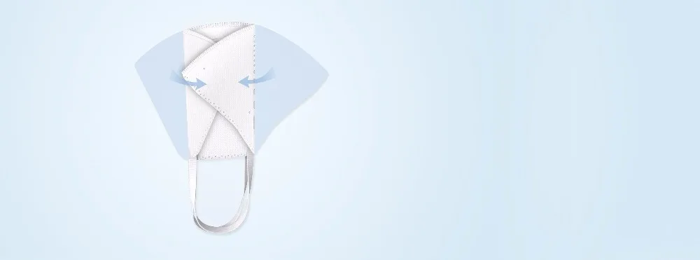 2 шт./пакет xiaomi Mijia Airpop Портативный одежда PM2.5 Анти-Туман Маска Регулируемый ушным вкладышем, удобные для xiaomi smart home