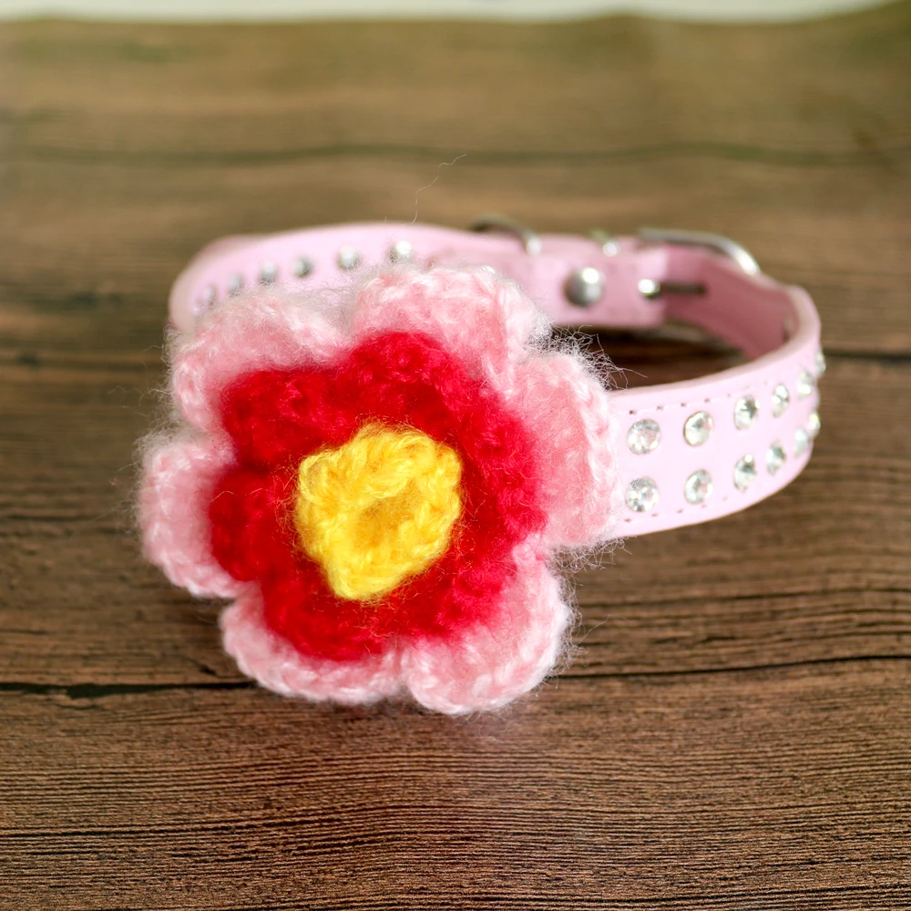 1X очаровательные ручной работы домашних щенков собака кошка цветок украшения на