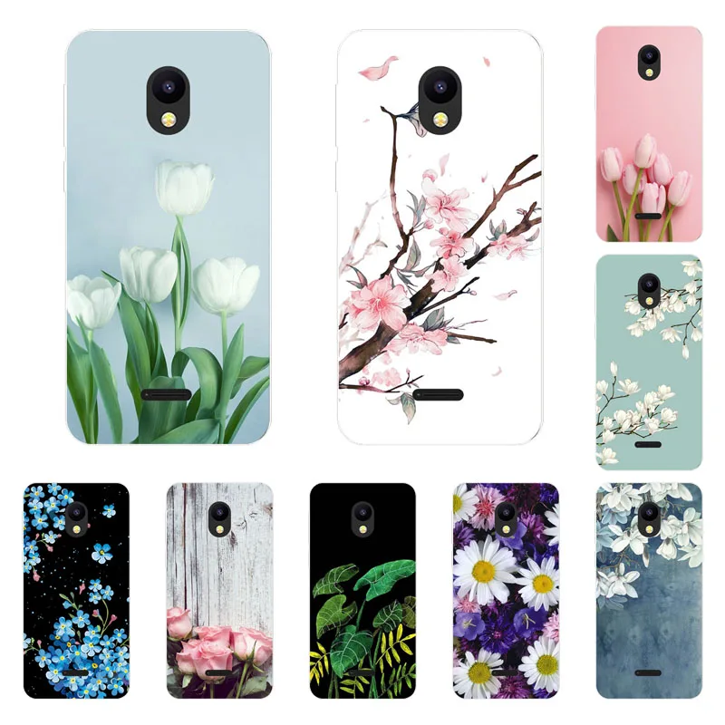 Чехол для Meizu C9 Pro мягкий чехол из ТПУ с рисунком сливы синего цвета защитный