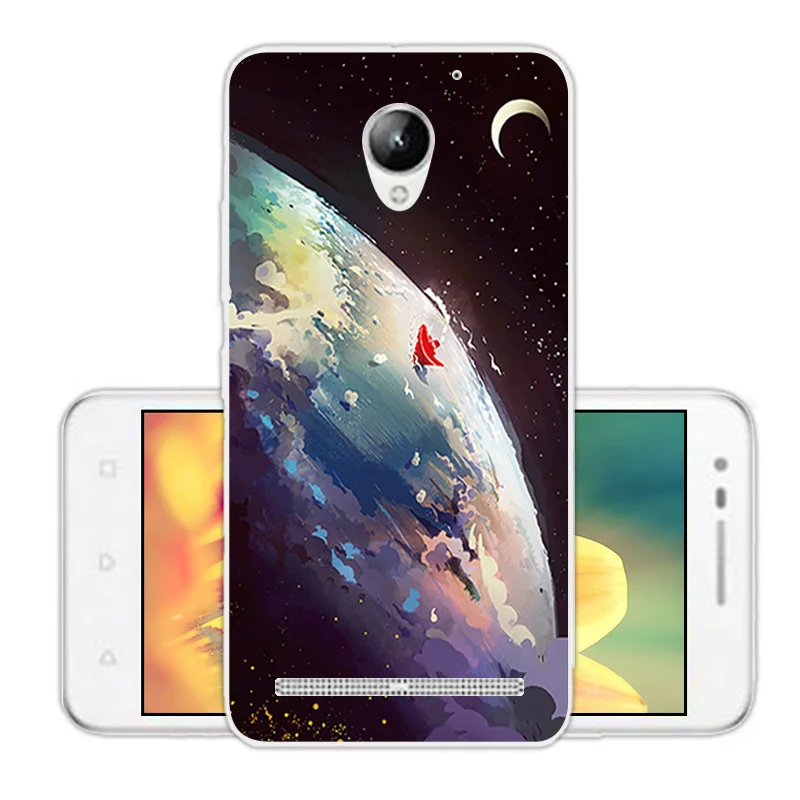 Чехол из ТПУ Для Lenovo Vibe C2 K10A40 зеленая задняя крышка Прозрачный мягкий силиконовый