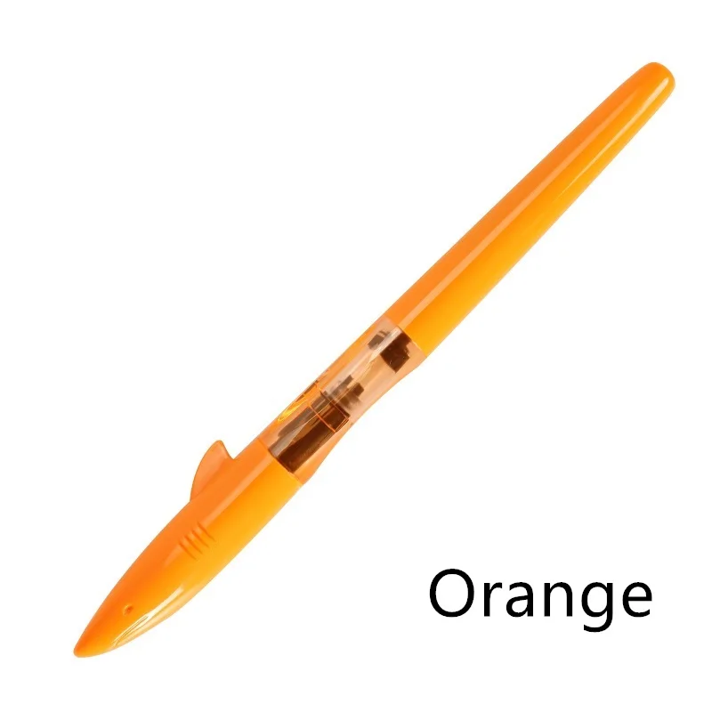 Orange Jinhao Акула перьевая ручка красочный корпус 0,5 мм металлический наконечник ручки для студентов письма канцелярские товары офисные школьные принадлежности CB739 - Цвет: Orange