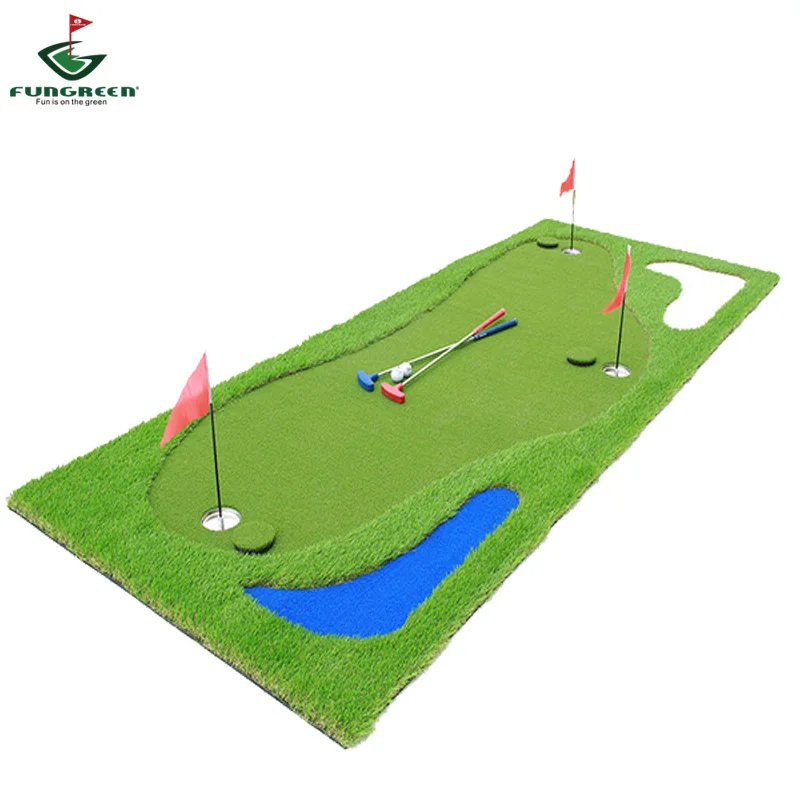 120*300 см роскошный дизайн Mariana golf положить зеленый с бесплатными шариками желобов