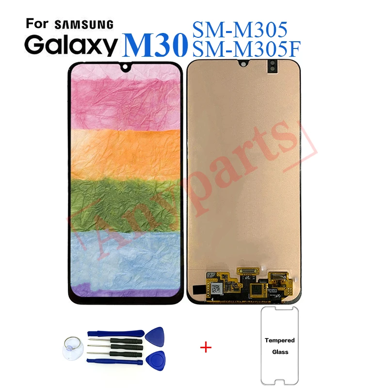 Оригинальный ЖК дисплей для Samsung M30 M305 Замена экрана M305F|Экраны мобильных