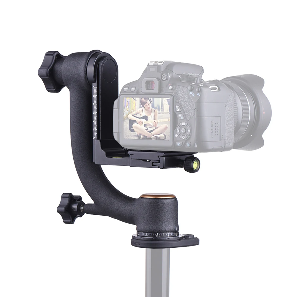 Панорамная головка штатива с поворотом на 360 градусов для Arca-Swiss standard 1/4 ''быстросъемная пластина пузырьковый уровень для DSLR камеры