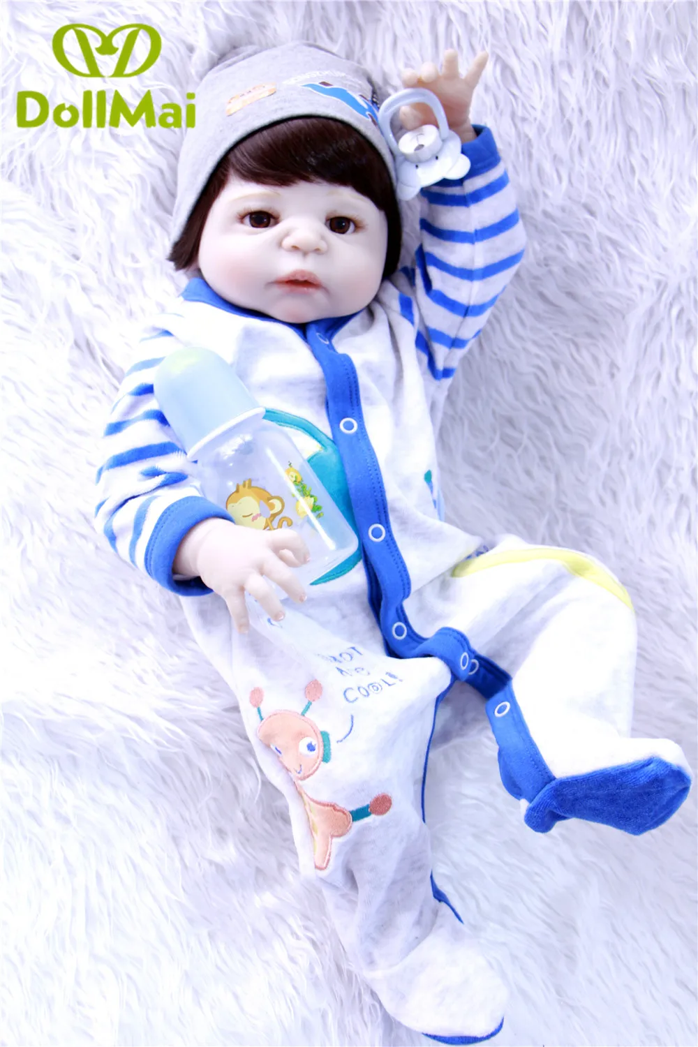 NPK 23 &quotПолное Тело силикона Reborn Baby boy reborn кукла игрушки bathe Play домашние куклы для