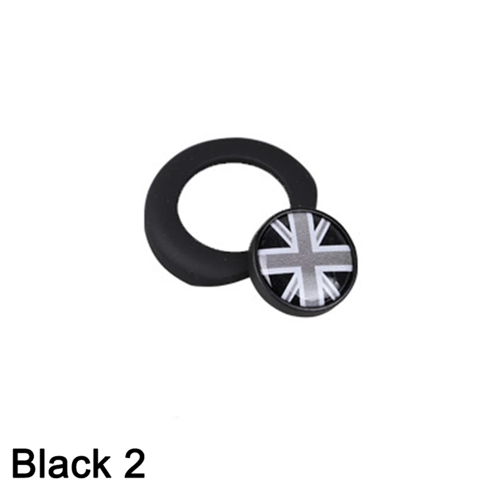 Black 2 Двигатель один старт стоп крышка нажимной кнопки крышка украшения для 2nd Gen MINI Cooper one s coutryman R55 R56 R57 R58 R59 автомобиль-Стайлинг - Название цвета: Black 2