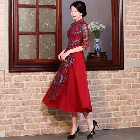 2018 Новый Вьетнам традиционной одежды свободные штаны костюм штук aodai Изящные