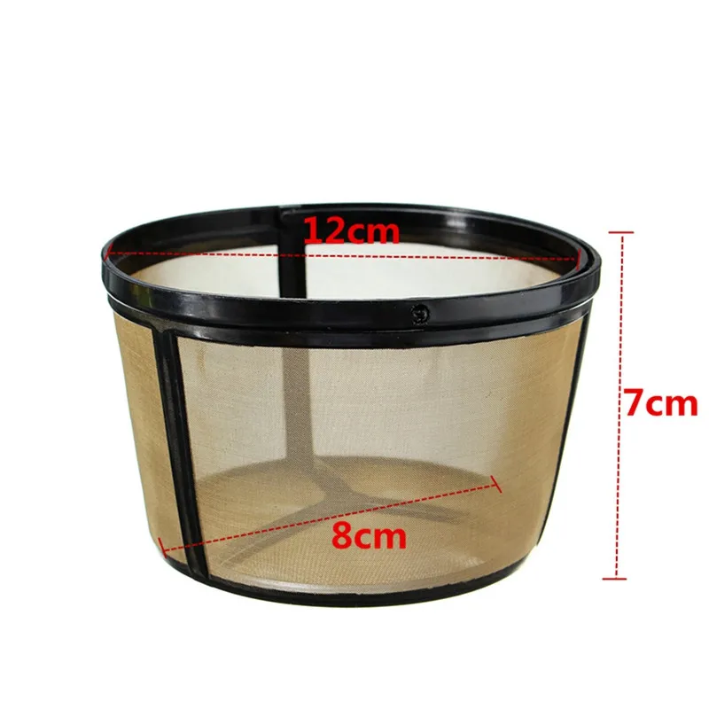 Новый Прочный многоразовый фильтр для перманентного кофе большого размера