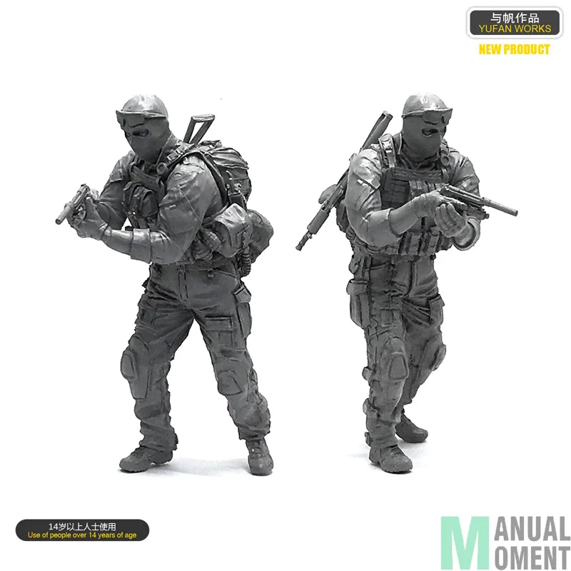 Миниатюрный 1/35 CS счетчик удар капитан индивидуальный солдат смолы модель Набор