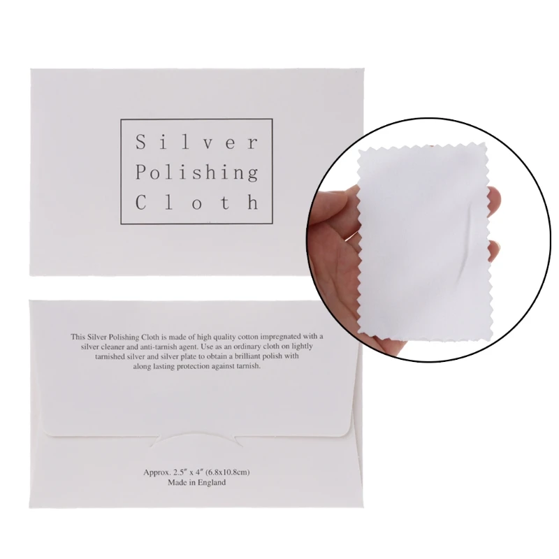 JAVRICK 1 шт. 6 8x11 см хлопковая полировальная Ткань для очистки серебряного золота и