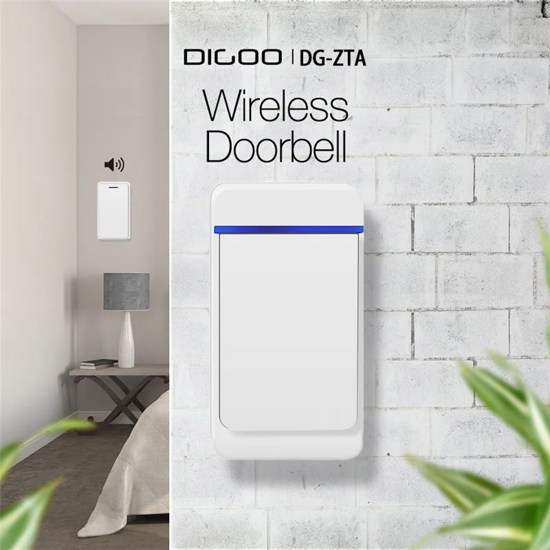 Digoo DG-zta в/открытый 433 мГц Беспроводной Дверные звонки Водонепроницаемый 52 Мелодии
