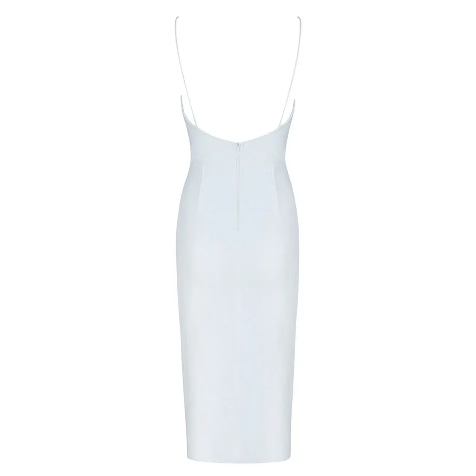 DressBird Для женщин Лето Bodycon Вечерние Платье Vestido Сексуальная Разделение без