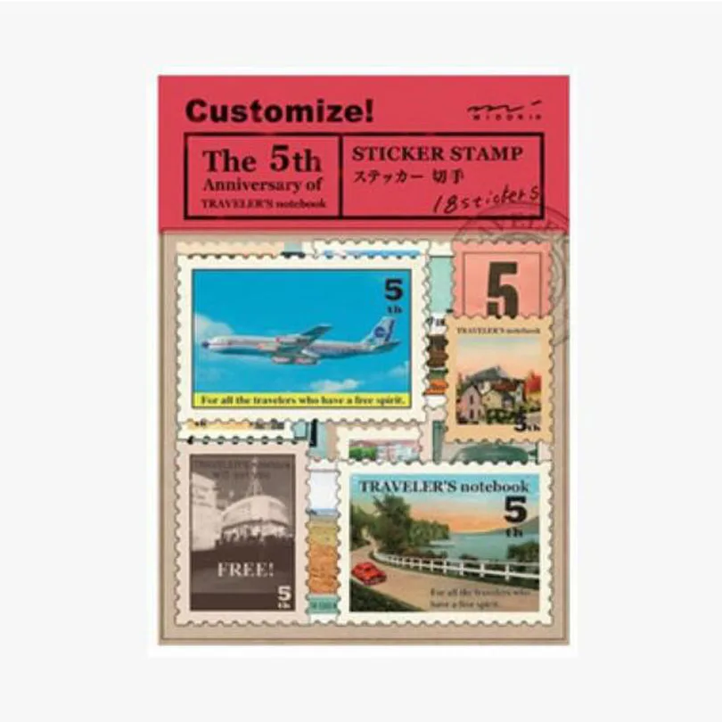 36packs/lot Vintage Classic Paper London Travel Stamp Stickers  MIDORI TRAVELER'S notebook Scrapbooking Diy decoration G026