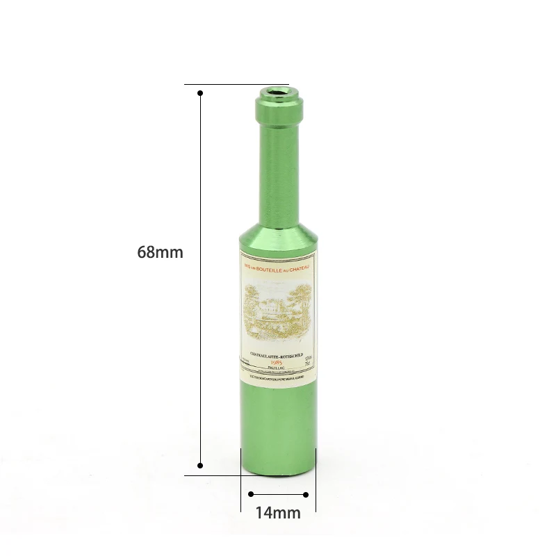 Hot Metal Material Small Tobacco Pipe New Creative 68mm Red Wine Bottle Free Delivery | Дом и сад