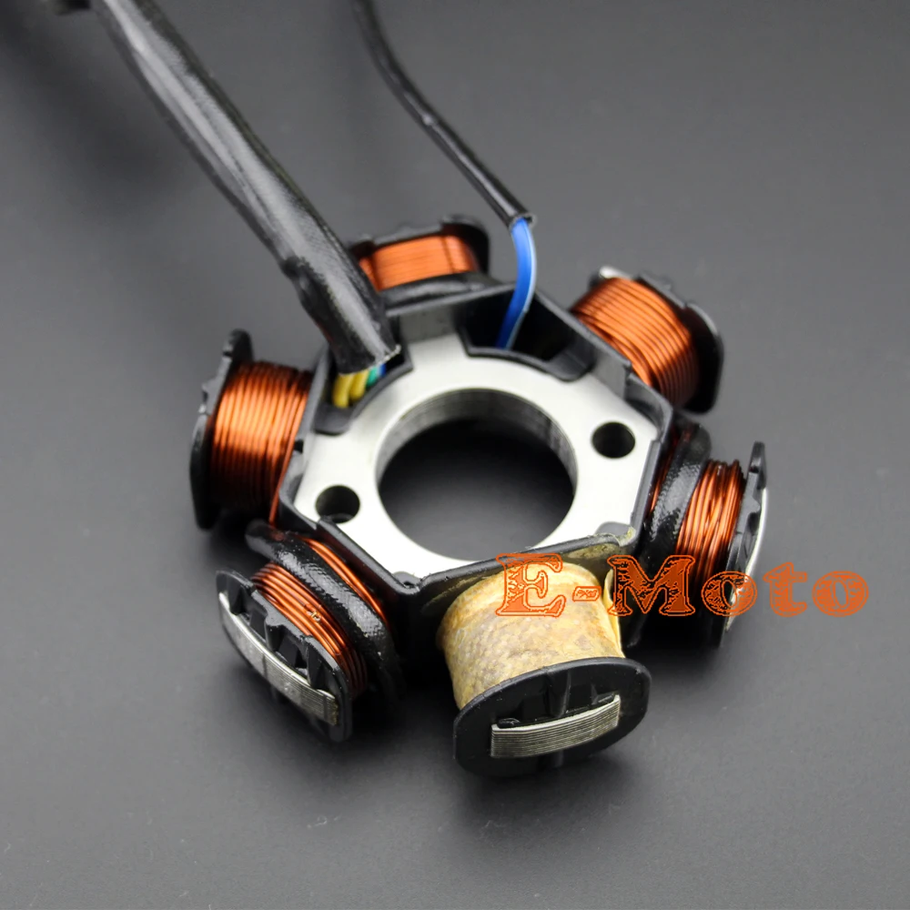 GY6 50 110 125 150cc статор зажигания 6 катушек скутер мопед квадроцикл Go Kart Lance Znen Jonway TAOTAO