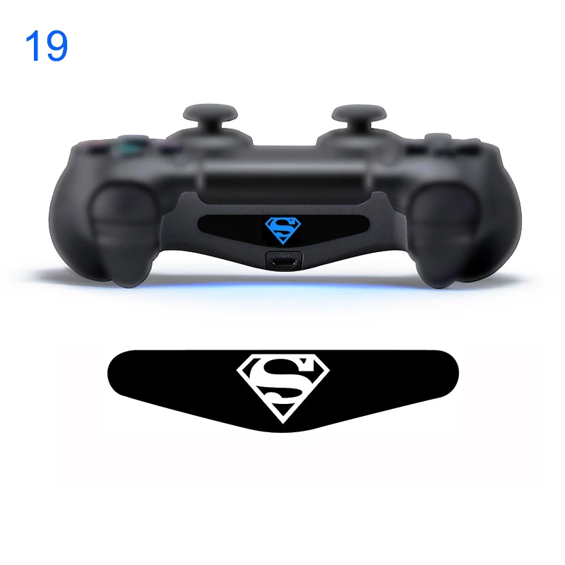 2 шт игровой контроллер светильник Панель световая панель Наклейка для PS4 Playstation 4 идеальный - Цвет: NO 19