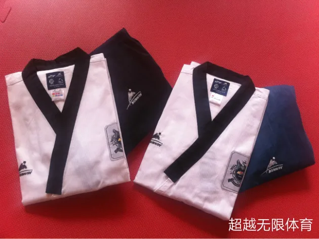 

TAISHAN WTF Poomsae Dan dobok Male Female Taekwondo suits authentic designated Taishan TKD Poomsae fabrics uniforms have Dan