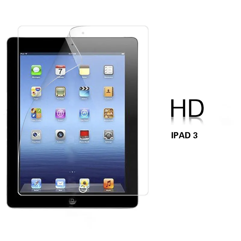 1PCS HD FOR IPAD 3 HD прозрачная пленка для APPLE Iphone IPAD 2 3 9,7, передняя панель для планшета, ПК, ЖК-матовая пленка, Защитная пленка для экрана мобильного телефона - Цвет: 1PCS HD FOR IPAD 3