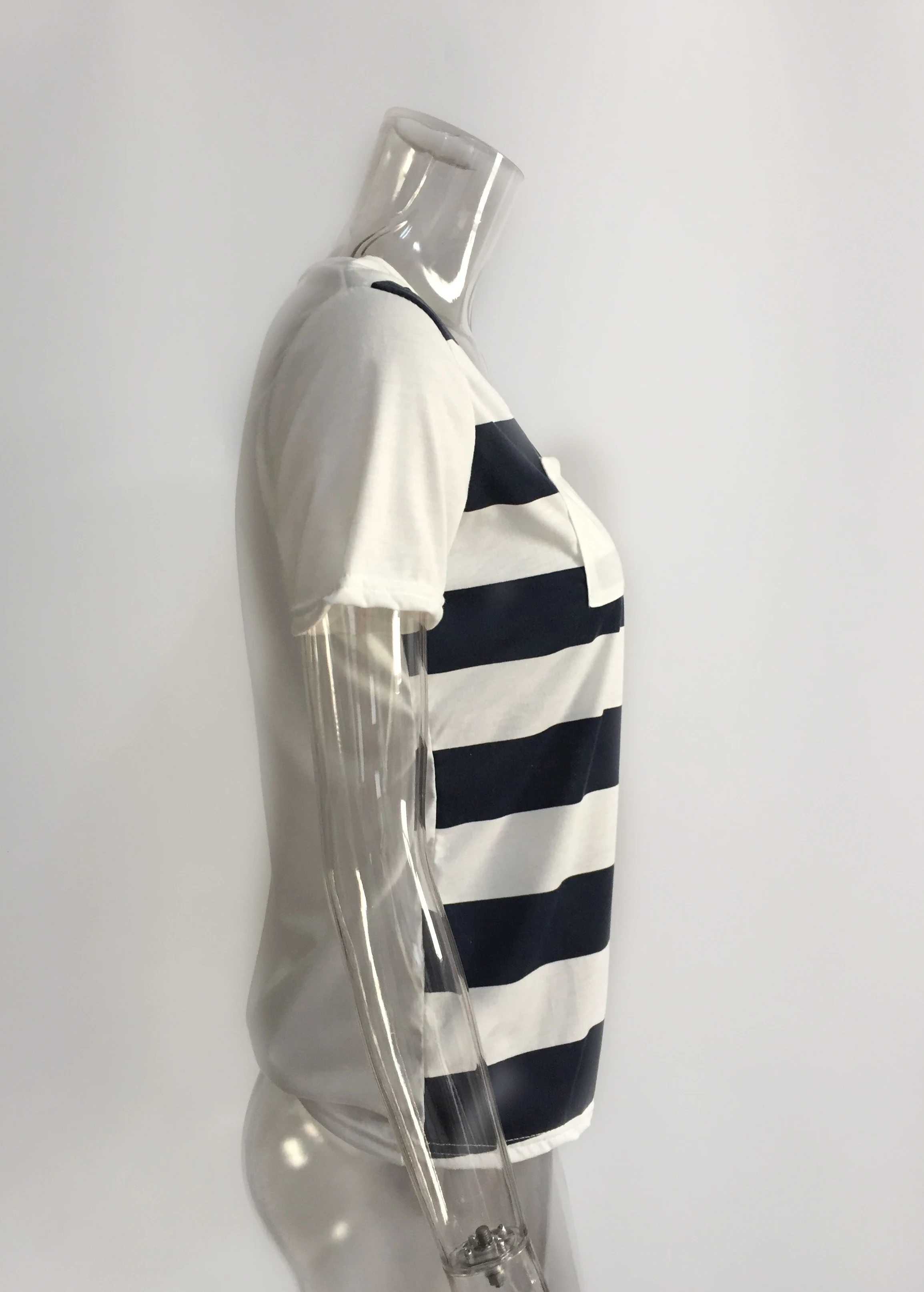 2018 летняя футболка в полоску стиле Харадзюку хлопковая рубашка с короткими