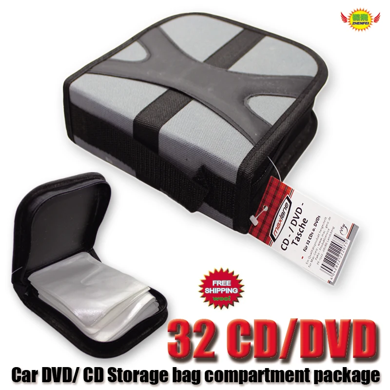 32 диска Carry Box держатель посылка сумка для хранения автомобиля чехол альбом DVD Органайзер компакт-дисков защитный чехол домашняя коллекция