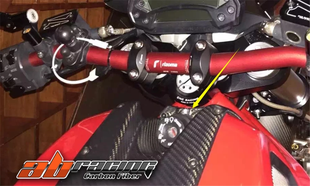 Защита замка зажигания чехол для Ducati Monster 696 795 796 полный углерода волокно твил