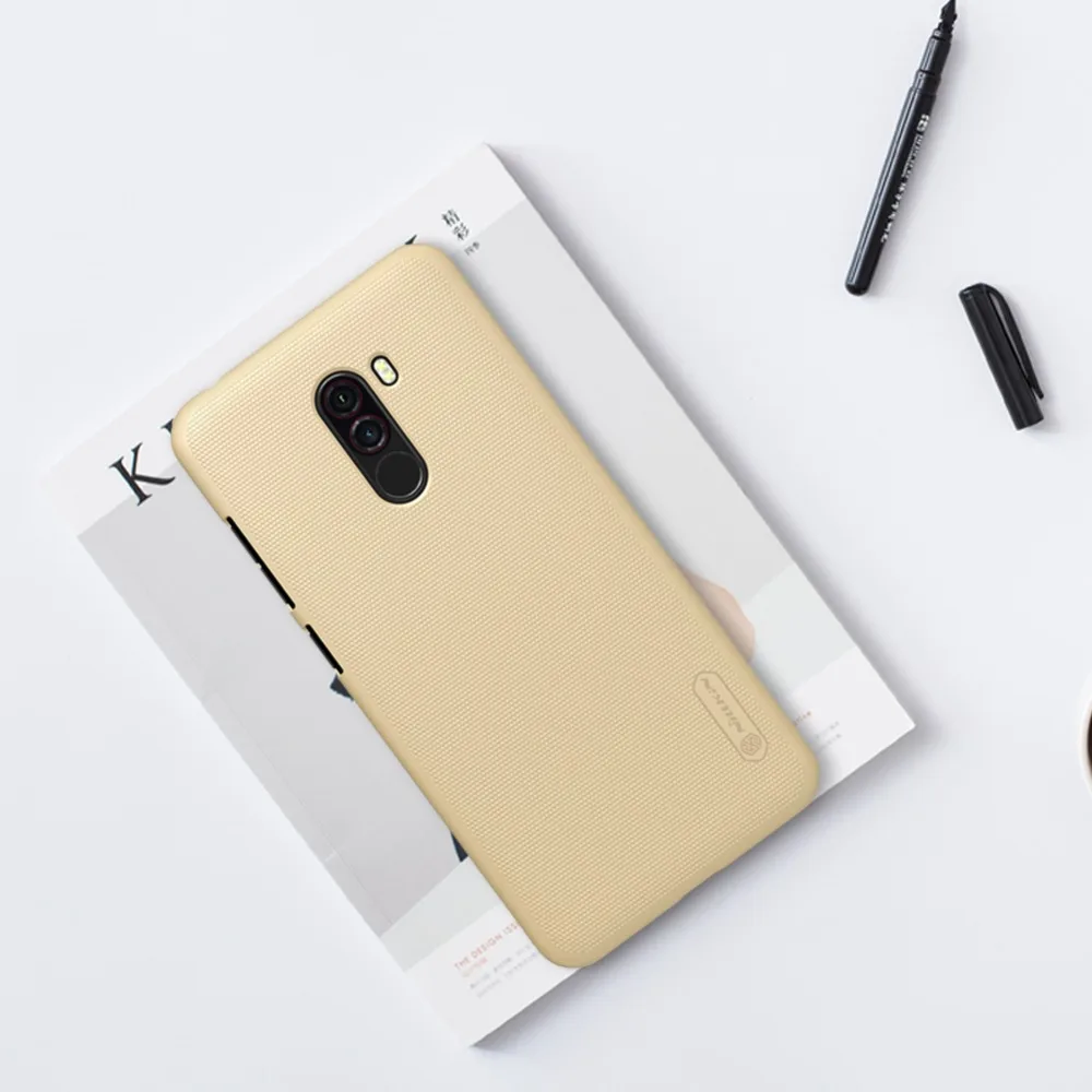 Чехол для Xiaomi Pocophone F1 Nillkin Super Frosted Shield, Жесткий Чехол на заднюю панель, противоскользящий чехол для Xiaomi Poco F1