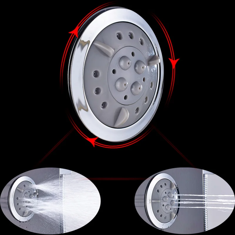 Душевая панель из матового никеля настенный кран Водопад для душа одна ручка|wall