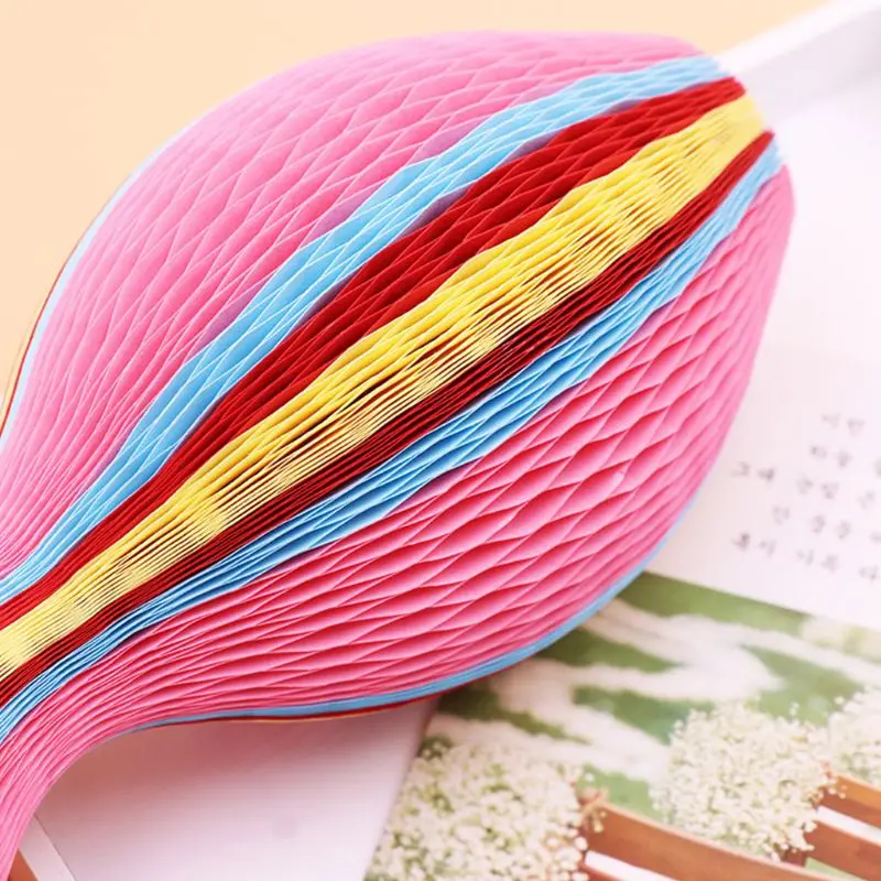 Летняя унисекс женская детская Волшебная сотовая бумажная ваза шляпы контрастные радужные цветные