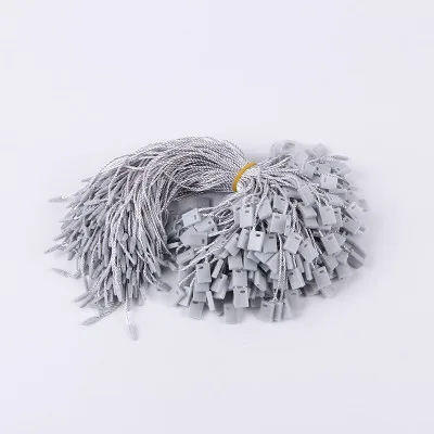 Light gray Веревка для одежды 18*8 мм многоцветные шнуры полиэфирные подвесные планшеты для одежды сумки бирки карты DIY аксессуары для одежды 100 шт - Цвет: Light gray