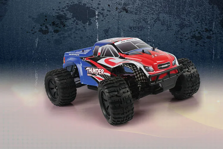 Синий ZD Racing 9105 10427 Thunder ZMT-10 1/10 DIY автомобильный комплект 2,4G 4WD RC грузовик рама без электронных деталей - Цвет: Синий