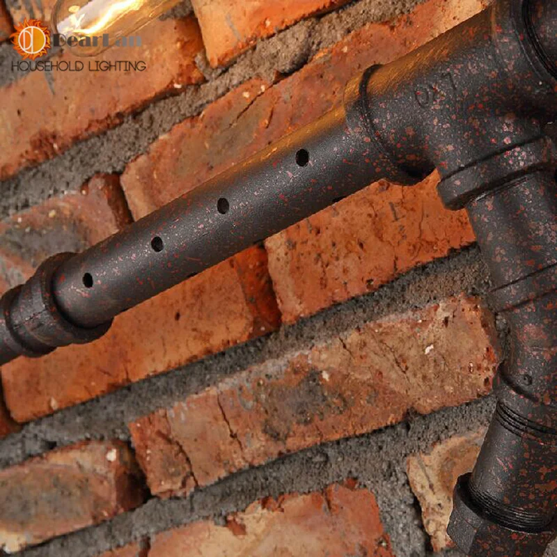 Бесплатная доставка настенная лампа-пулемет для труб винтажная лампа коридора
