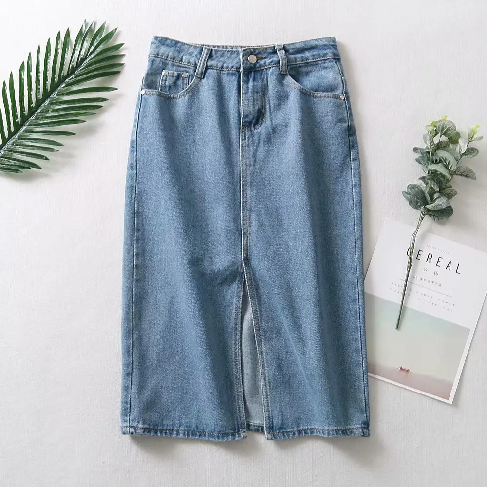 Бесплатная доставка Новинка 2018 года Модные женские летние джинсы юбка