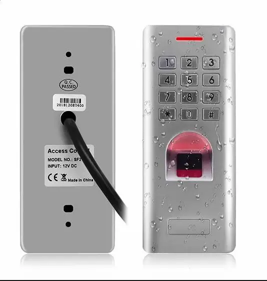 RFID водонепроницаемый IP66 контроль доступа отпечатков пальцев с клавиатурой анти-хит Поддержка ID карты/палец может как считыватель WG26 выход
