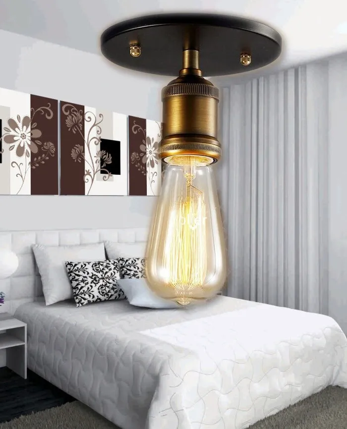 Лофт винтажный потолочный светильник Железный RH потолочные светильники Эдисон