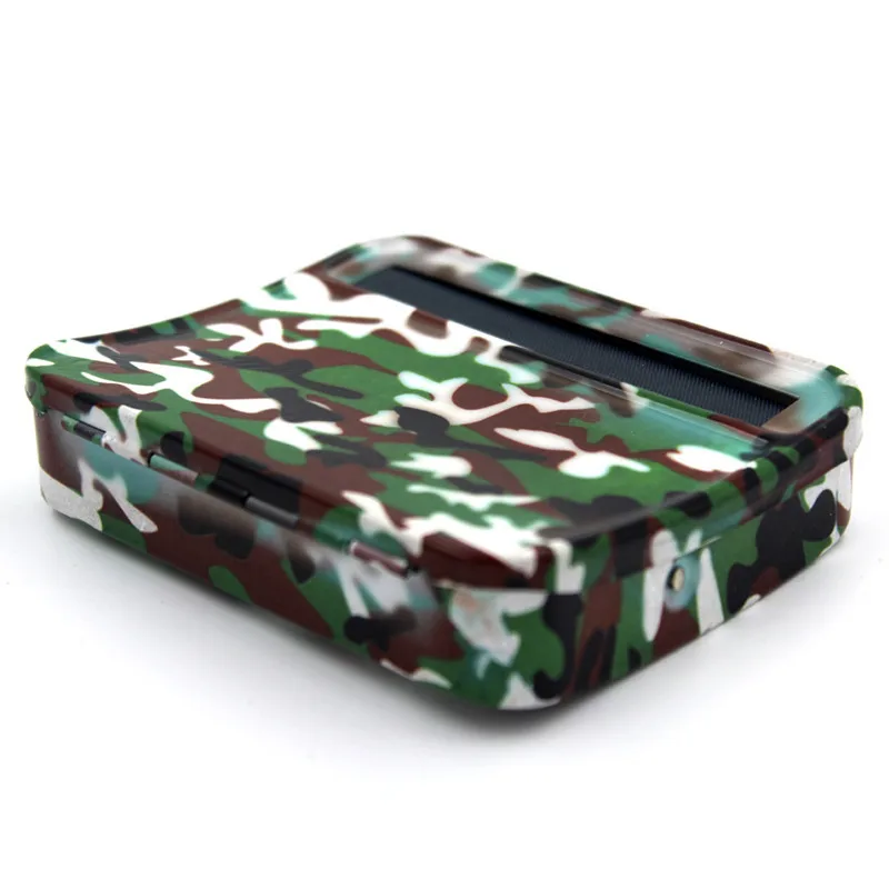 Camouflage Color Красный и белый цвет аксессуары для сигарет металлическая сигаретная прокатная машина ручная табачная прокатная машина с сигаретной коробкой - Цвет: Camouflage Color