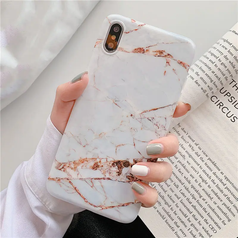 Style 703 Крутой мраморный чехол для iphone 11 Pro Max 6 S 7 8 XS X XR, чехол для Huawei Nova 3e 4e Mate 30 Lite 20 P20 Pro P30, силиконовый чехол - Цвет: Style 703