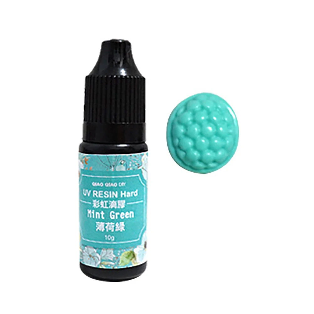 Mint Green Сухой УФ полимерный клей Ультрафиолетового Отверждения смолы краситель пигмент DIY Ювелирные изделия инструменты ремесло украшения - Цвет: Mint Green