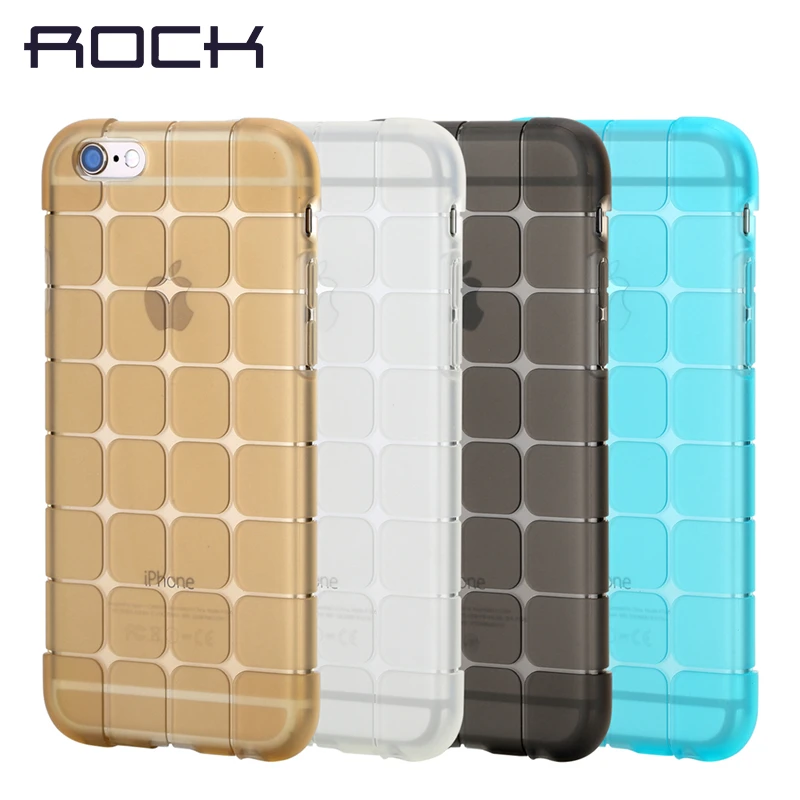 Clearance Sales ROCK Soft Silicon Case for iPhone 6 plus 0.3mm TPU Crystal Clear Transparent Phone cases 6s |