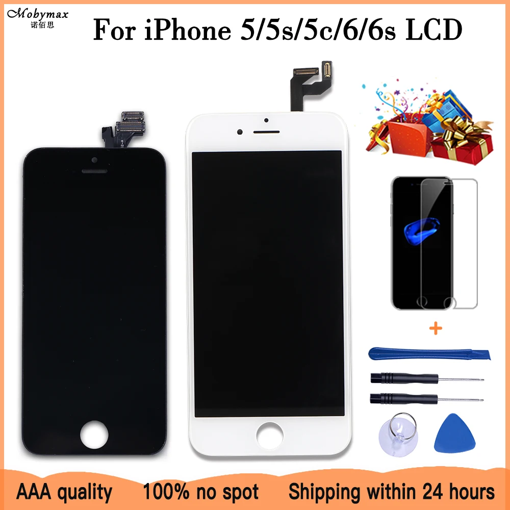 100% протестированный рабочий сенсорный экран для iPhone 5 5s 5c 6s ЖК дисплей дигитайзер